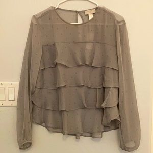 LOFT Sheer Blouse